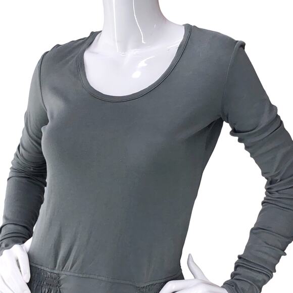 Kristensen DU NORD Womens Size 2 Dress Drop Waist Long Sleeve Cotton Grey - Picture 2 of 16